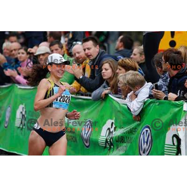 Mojca Grandovec of Slovenia during 18th Ljubljana Marathon 2013 in Ljubljana, Slovenia on October 27th, 2013 