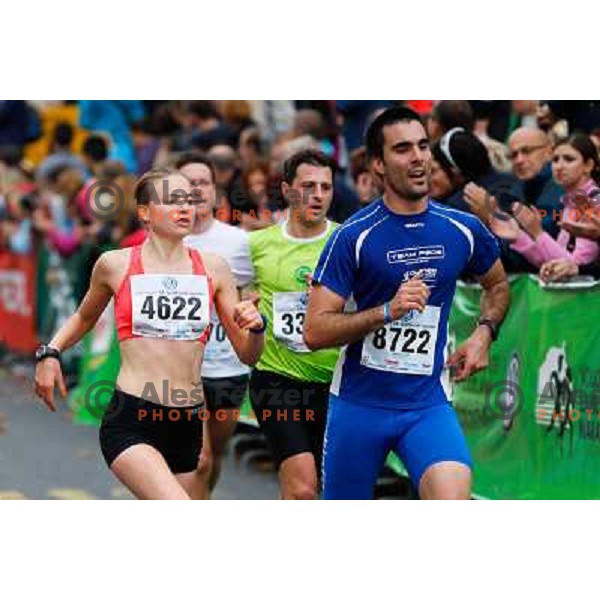 Tina Cacilo of Slovenia during 18th Ljubljana Marathon 2013 in Ljubljana, Slovenia on October 27th, 2013 