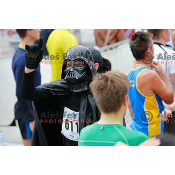 Runners during 18th Ljubljana Marathon 2013 in Ljubljana, Slovenia on October 27th, 2013 