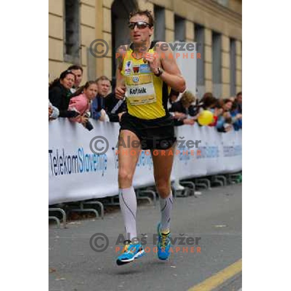 Robert Kotnik of Slovenia during 18th Ljubljana Marathon 2013 in Ljubljana, Slovenia on October 27th, 2013 