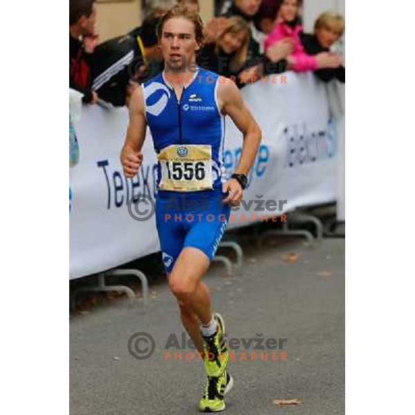 Matej Zrimsek of Slovenia during 18th Ljubljana Marathon 2013 in Ljubljana, Slovenia on October 27th, 2013 