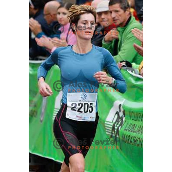 Lidija Cerkovnik of Slovenia during 18th Ljubljana Marathon 2013 in Ljubljana, Slovenia on October 27th, 2013 