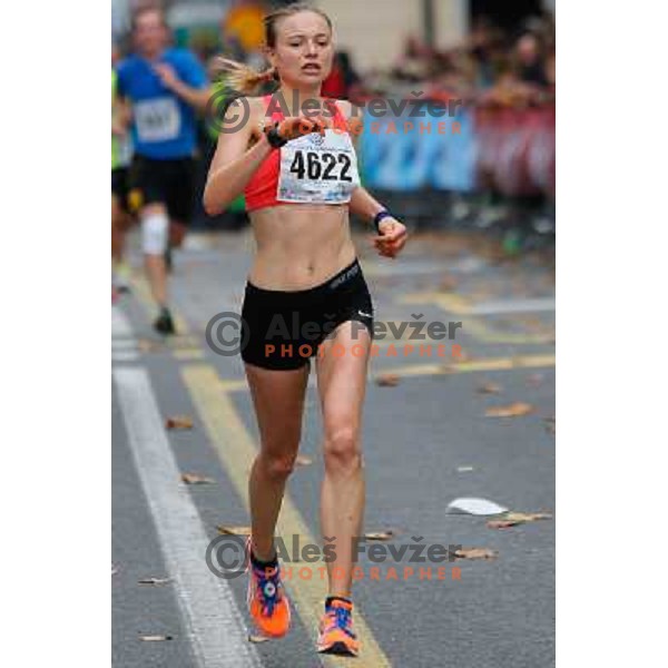 Tina Cacilo of Slovenia during 18th Ljubljana Marathon 2013 in Ljubljana, Slovenia on October 27th, 2013 
