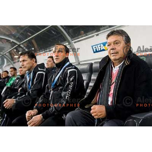 Milorad Kosanovic in action during football match Olimpija - Gorica, Round 16 of Prvaliga Telekom 2013-14 , Stozice , Ljubljana, 02.11.2013