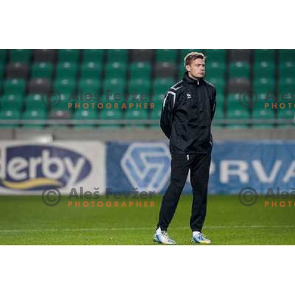 Aleksander Seliga in action during football match Olimpija - Gorica, Round 16 of Prvaliga Telekom 2013-14 , Stozice , Ljubljana, 02.11.2013 