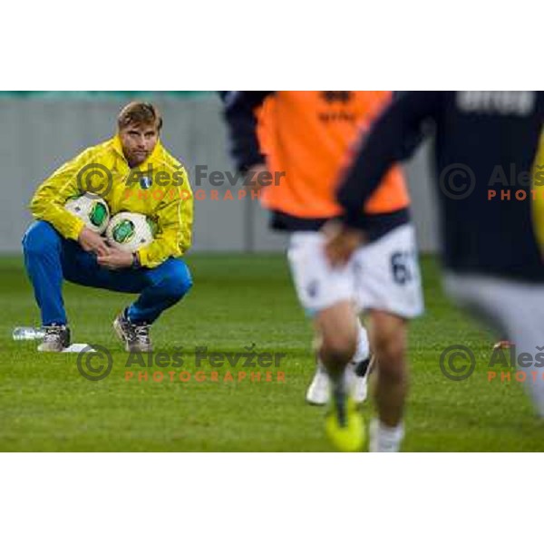 Luigi Apolloni in action during football match Olimpija - Gorica, Round 16 of Prvaliga Telekom 2013-14 , Stozice , Ljubljana, 02.11.2013 