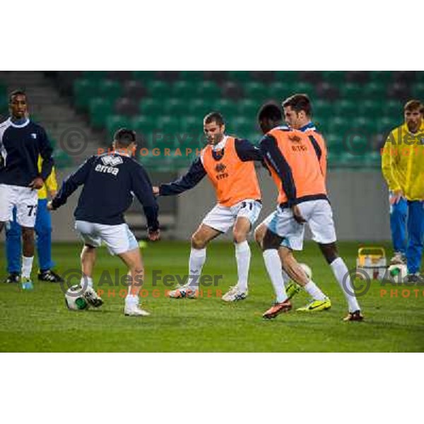 Ronaldo Vanin in action during football match Olimpija - Gorica, Round 16 of Prvaliga Telekom 2013-14 , Stozice , Ljubljana, 02.11.2013 
