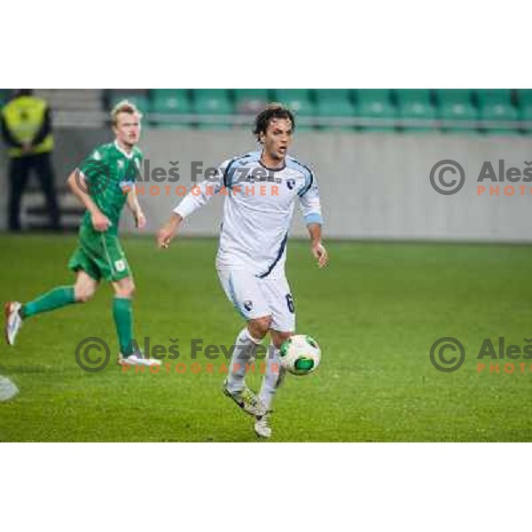 Gianvito Misuraca in action during football match Olimpija - Gorica, Round 16 of Prvaliga Telekom 2013-14 , Stozice , Ljubljana, 02.11.2013 