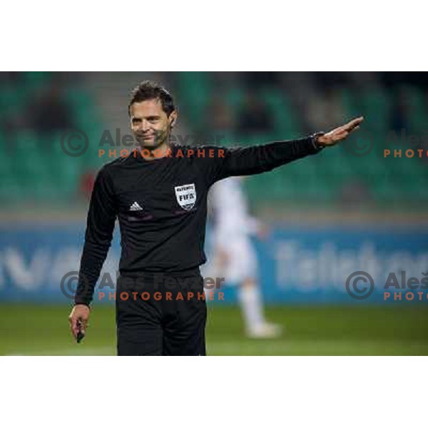 Damir Skomina in action during football match Olimpija - Gorica, Round 16 of Prvaliga Telekom 2013-14 , Stozice , Ljubljana, 02.11.2013 