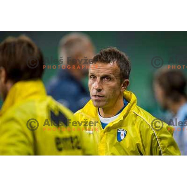 Miran Srebrnic in action during football match Olimpija - Gorica, Round 16 of Prvaliga Telekom 2013-14 , Stozice , Ljubljana, 02.11.2013 