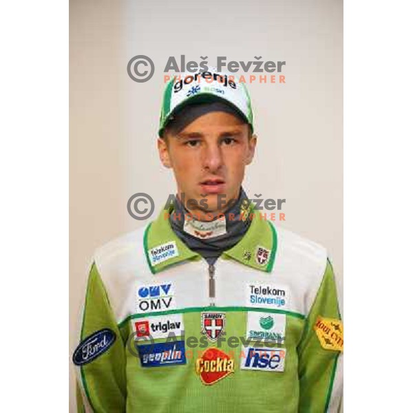 Jaka Hvala, member of Slovenia Ski Jumping team for Nordic World Cup season 2013/2014 at official presentation in Dvor Jezersek, Cerklje na Gorenjskem on October 10, 2013 