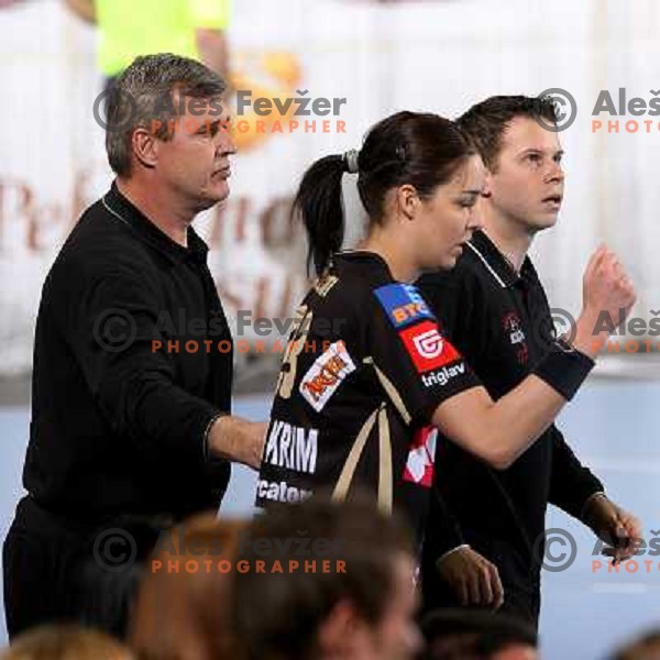Doler, Argenti and Bregar at quarter-final of Womens Championsleague Krim Mercator-Slagelse.Match was played in Ljubljana, Slovenia. Slagelse won 28:26 and advanced to semi-final.