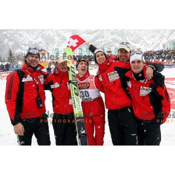 Ammann, Kuettel and Swiss team