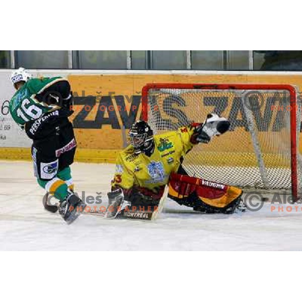 Music scores past Ulcar at fifth game ZM Olimpija- BR Slavija in Slovenian Ice-Hockey National Finals. ZM Olimpija won after shot-out, won the series 4:1 and became Slovenian Champion