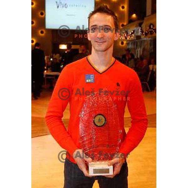 Saso Bertoncelj, 2nd placed best sportsman of city of Ljubljana 2013 during official presentation in Festivalna hall, Ljubljana, Slovenia on December 11 2013 