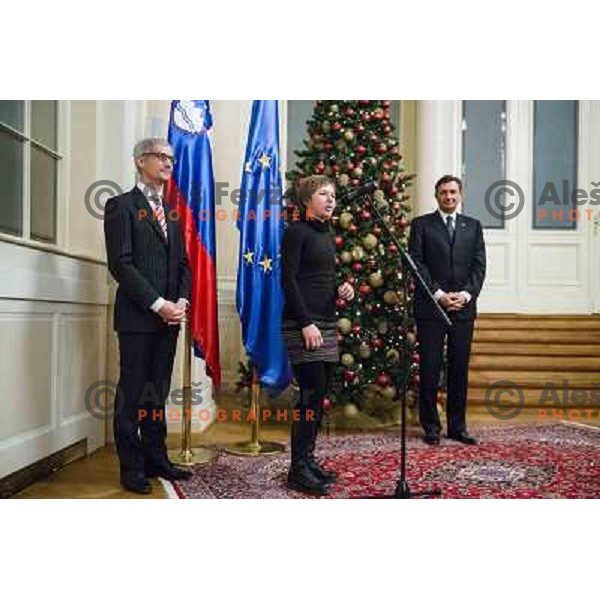 Tanja Zakelj at Reception for Slovenian sportsmen by the President of Slovenia Borut Pahor, Ljubljana, 19.12.2013 