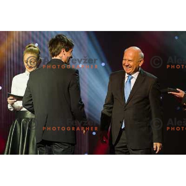 Rok Marguc, Janez Kocjancic at the presentation of the Sportsman of the year 2013,Cankar Hall, Ljubljana, 19.12.2013 