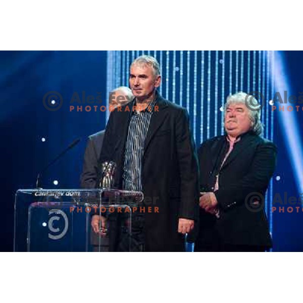 Dusan Velkavrh,Marinko Dragic, Janez Lotric at the presentation of the Sportsman of the year 2013,Cankar Hall, Ljubljana, 19.12.2013 