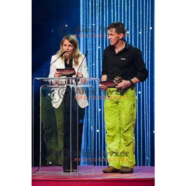 Natasa Cagalj, Davor Krnicar at the presentation of the Sportsman of the year 2013,Cankar Hall, Ljubljana, 19.12.2013 