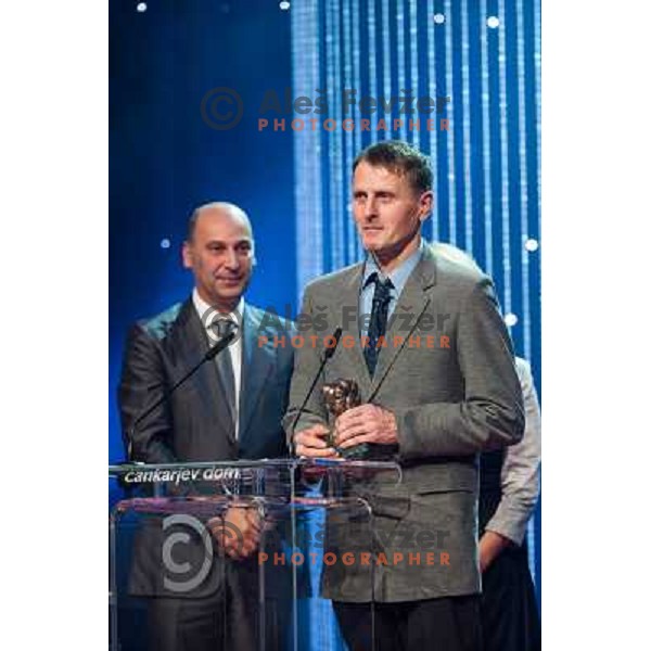 Marjan Batagelj, Marjan Mohoric, at the presentation of the Sportsman of the year 2013,Cankar Hall, Ljubljana, 19.12.2013 