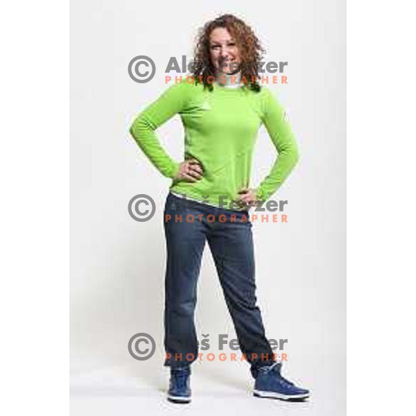 Ilka Stuhec at Official presentation of Slovenia Olympic team for Sochi 2014 Winter Olympic games during photo shooting in Ljubljana, Slovenia on January 22, 2014