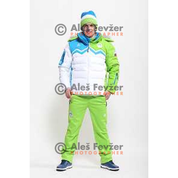 Mitja Oranic at Official presentation of Slovenia Olympic team for Sochi 2014 Winter Olympic games during photo shooting in Ljubljana, Slovenia on January 22, 2014
