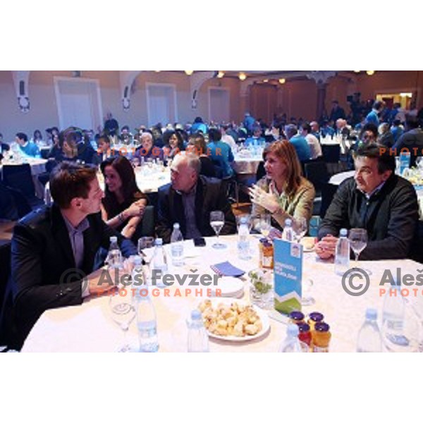 Slovenia Olympic team for Sochi 2014 official presentation during Gala Night in hotel Union ,Ljubljana, Slovenia on January 22, 2014