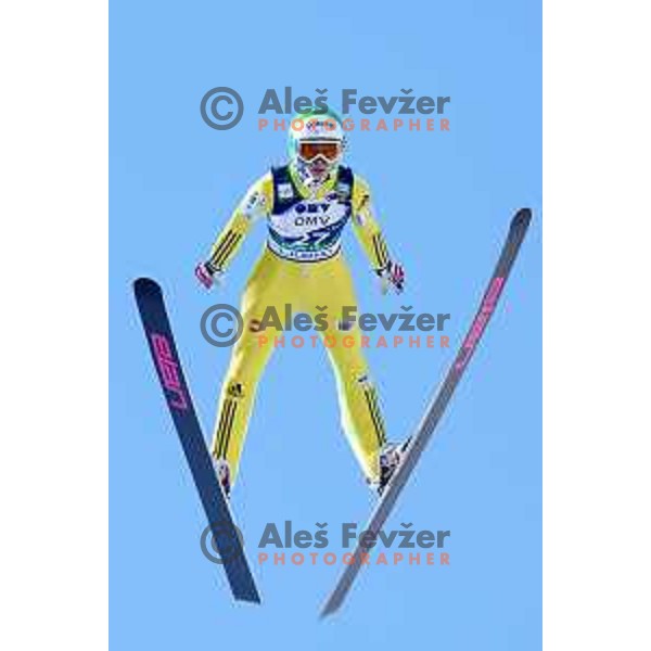 Ursa Bogataj of Slovenia during FIS Ski Jumping World Cup Ladies event on Normal hill in Planica, Slovenia on January 25,2014