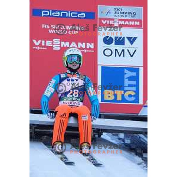 Spela Rogelj of Slovenia during FIS Ski Jumping World Cup Ladies event on Normal hill in Planica, Slovenia on January 25,2014