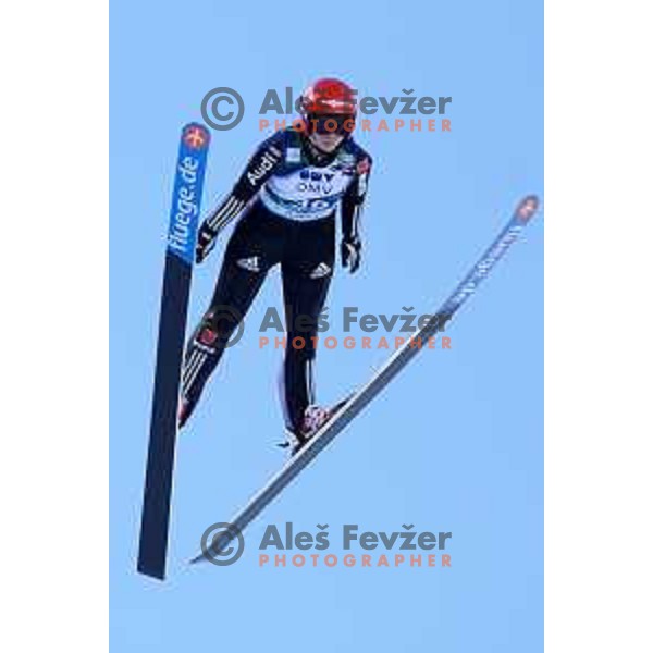 Ramona Straub (GER) during FIS Ski Jumping World Cup Ladies event on Normal hill in Planica, Slovenia on January 25,2014