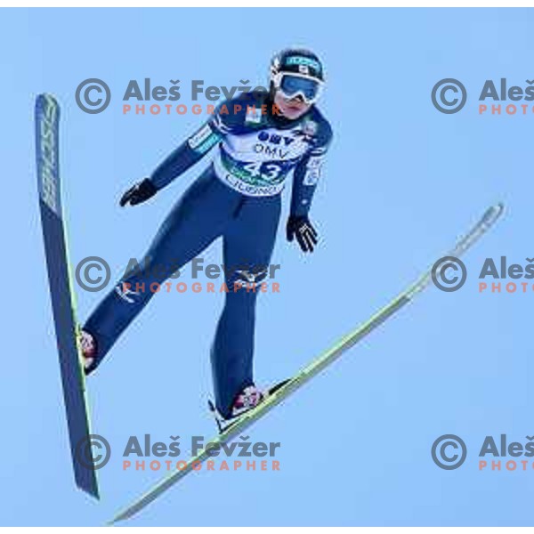 Ito Yuki (JPN) during FIS Ski Jumping World Cup Ladies event on Normal hill in Planica, Slovenia on January 25,2014