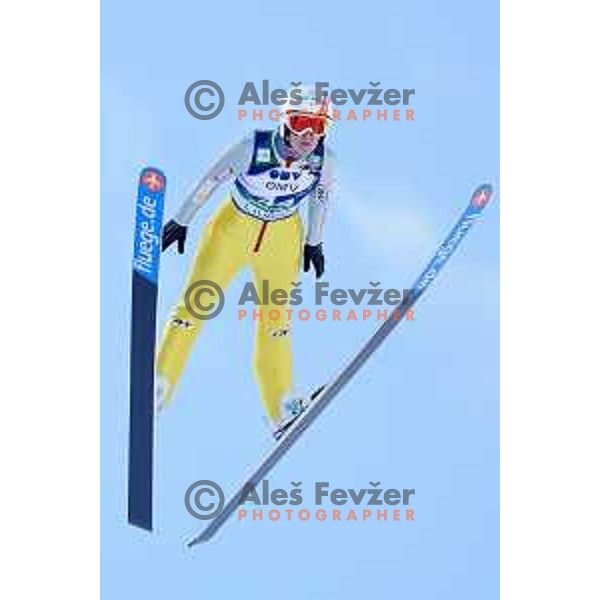 Coline Mattel (FRA) during FIS Ski Jumping World Cup Ladies event on Normal hill in Planica, Slovenia on January 25,2014