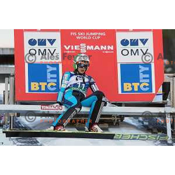 Anja Tepes of Slovenia during FIS Ski Jumping World Cup Ladies event on Normal hill in Planica, Slovenia on January 25,2014