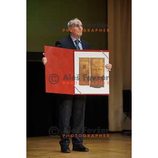 Srecko Remih at 49.Annual Bloudek prizes and awards in hotel Union, Ljubljana, Slovenia on January 29, 2014