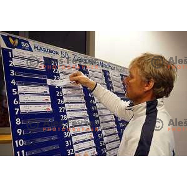 Atle Skardal at Team captain meeting and draw of starting numbers for AUDI FIS World Cup Giant Slalom in Kranjska gora, Slovenia on January 31,214