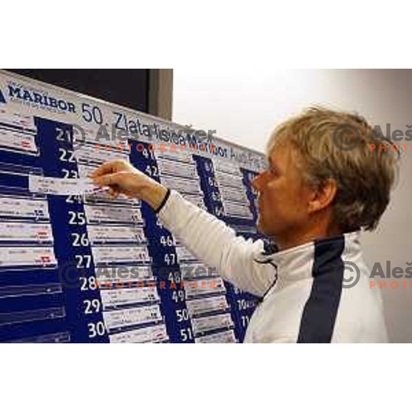 Atle Skardal at Team captain meeting and draw of starting numbers for AUDI FIS World Cup Giant Slalom in Kranjska gora, Slovenia on January 31,214