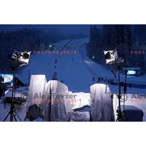 AUDI FIS World Cup slalom race for 50.Zlata Lisica- Golden Fox Trophy in Kranjsska gora, Slovenia on February 2, 2014