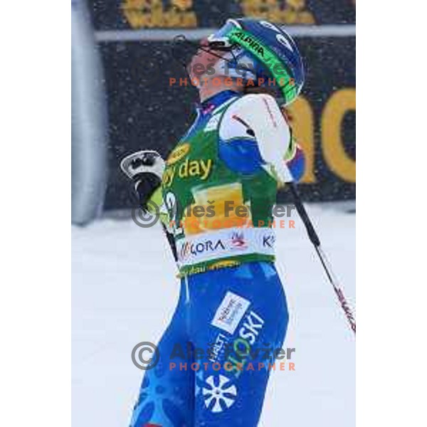 Marusa Ferk (SLO) at AUDI FIS World Cup slalom race for 50.Zlata Lisica- Golden Fox Trophy in Kranjska gora, Slovenia on February 2, 2014