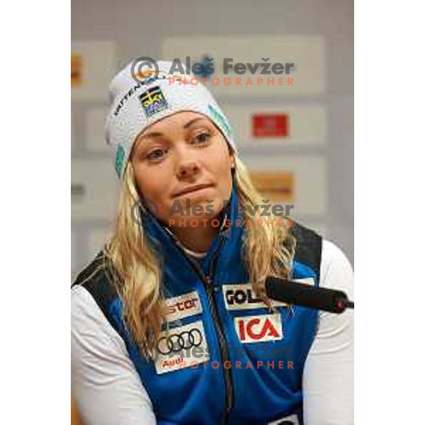 Frida Hansdotter (SWE) at AUDI FIS World Cup slalom race for 50.Zlata Lisica- Golden Fox Trophy in Kranjska gora, Slovenia on February 2, 2014