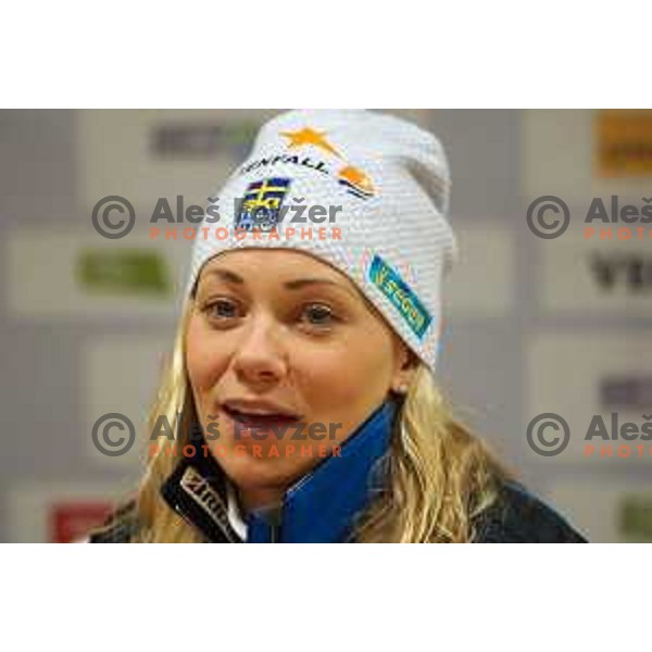 Frida Hansdotter (SWE) at AUDI FIS World Cup slalom race for 50.Zlata Lisica- Golden Fox Trophy in Kranjska gora, Slovenia on February 2, 2014