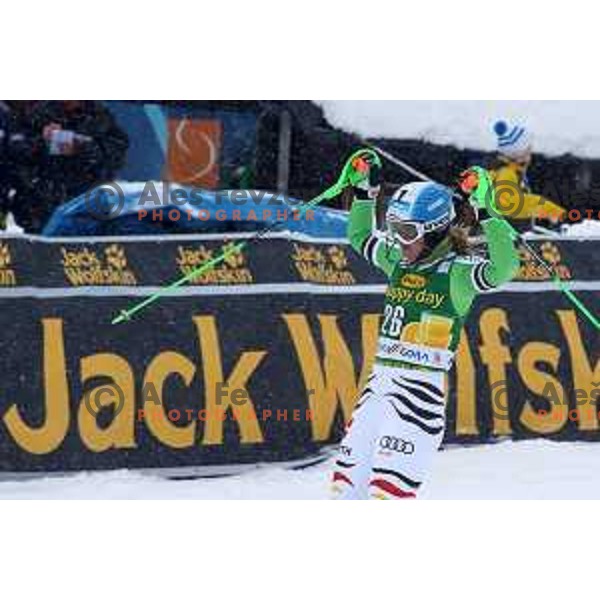 AUDI FIS World Cup slalom race for 50.Zlata Lisica- Golden Fox Trophy in Kranjska gora, Slovenia on February 2, 2014