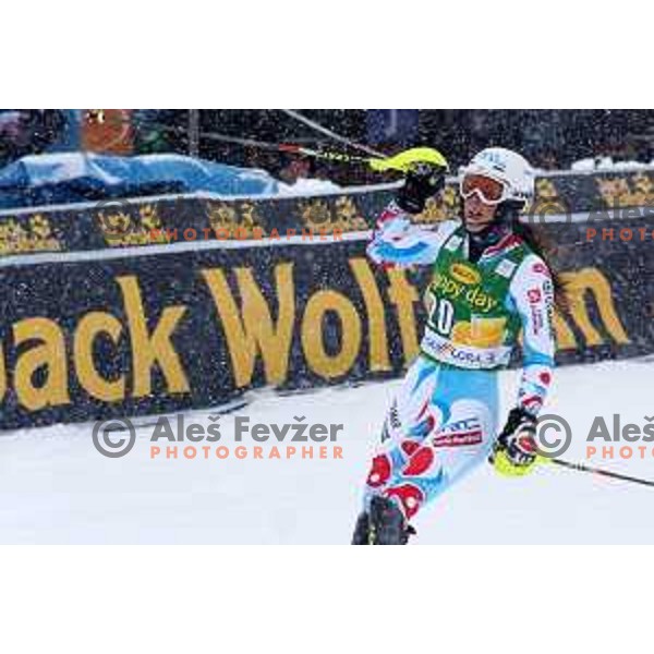 AUDI FIS World Cup slalom race for 50.Zlata Lisica- Golden Fox Trophy in Kranjska gora, Slovenia on February 2, 2014