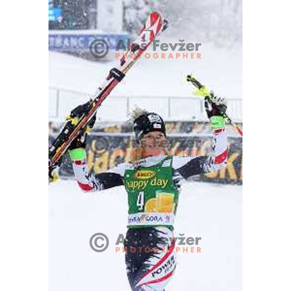 AUDI FIS World Cup slalom race for 50.Zlata Lisica- Golden Fox Trophy in Kranjska gora, Slovenia on February 2, 2014