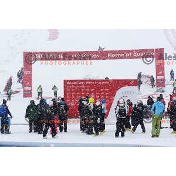 AUDI FIS World Cup slalom race for 50.Zlata Lisica- Golden Fox Trophy in Kranjska gora, Slovenia on February 2, 2014