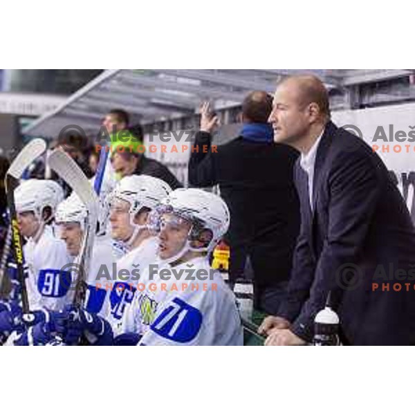 Nik Zupancic of Slovenia at photo shooting during Day of Slovenian Ice-Hockey in Hala Tivoli, Ljubljana on February 3, 2014