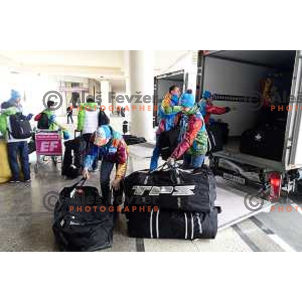 Sochi 2014 Winter Olympic games during arrival to Sochi International Airport, Russia on February 4, 2014