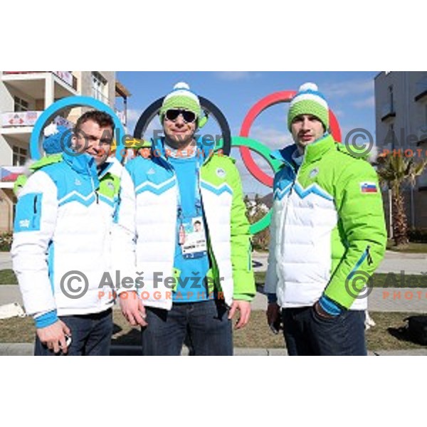 Slovenia Ice-hockey Olympic team in Coastal Olympic Village in Sochi on February 6, 2014