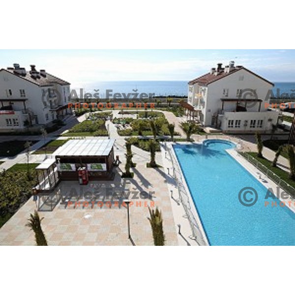 Coastal Olympic Village in Sochi on February 6, 2014