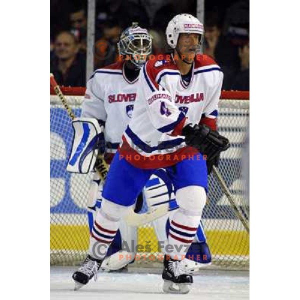 Andrej Brodnik of Slovenia Ice-Hockey team during World Championship group B in Ljubljana, Slovenia on April 2001