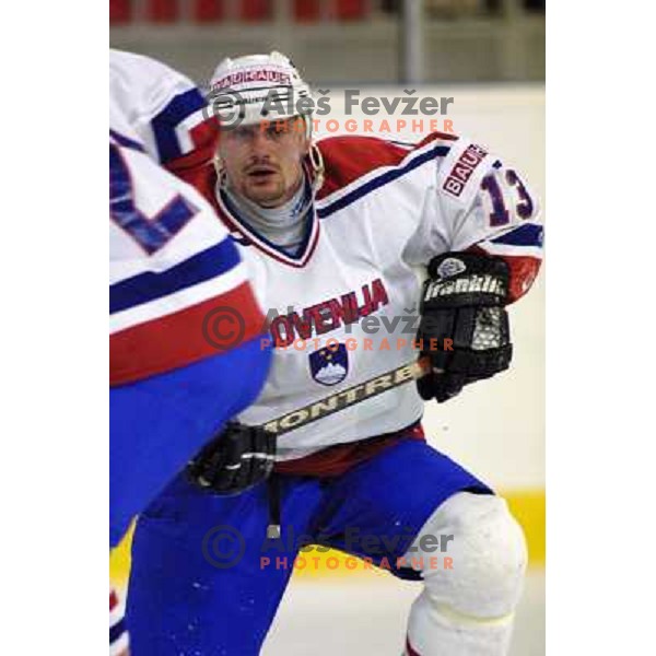 Ivo Jan of Slovenia Ice-Hockey team during World Championship group B in Ljubljana, Slovenia on April 2001